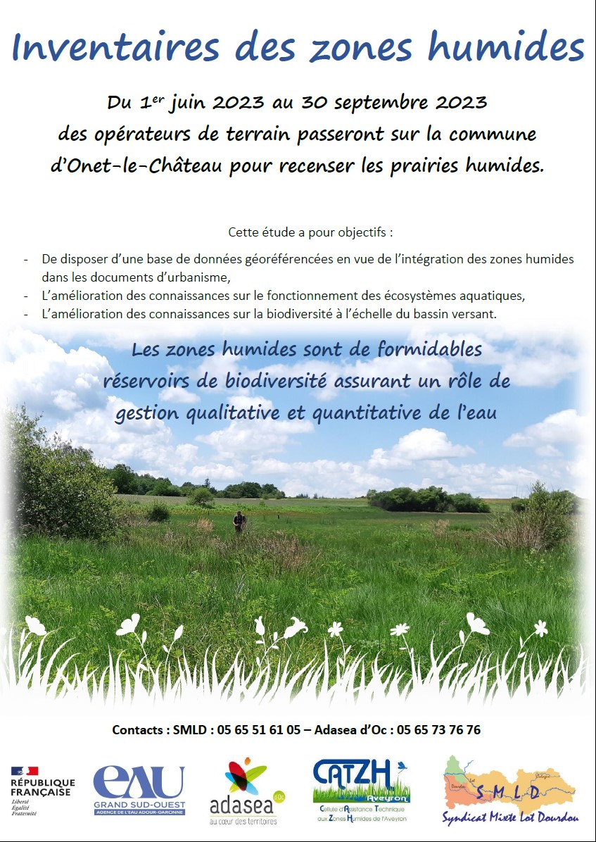 Environnement : Inventaire des zones humides à Onet-le-Château